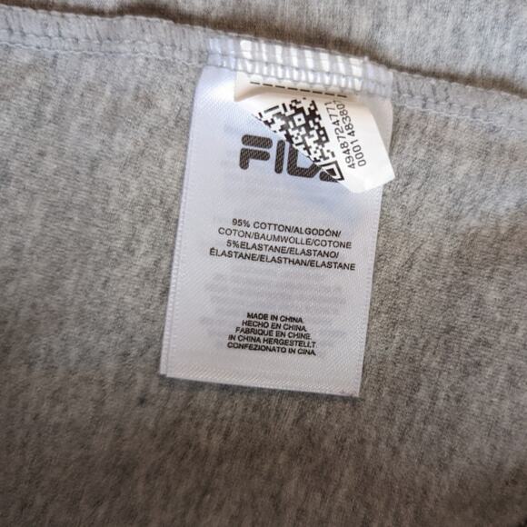 FILA Heather Gray Biker Shorts sz Medium - Picture 4 of 6